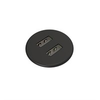 Axessline Micro - 2 USB-A Charger 10W, Black